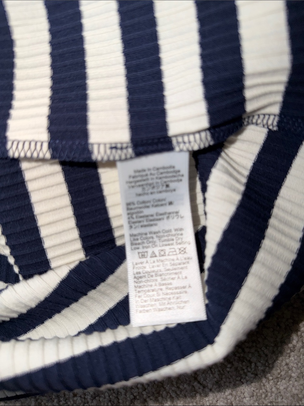 J. Crew Ribbed Knit boatneck midi dress in stripes Size Small NWT - Picture 9 of 11